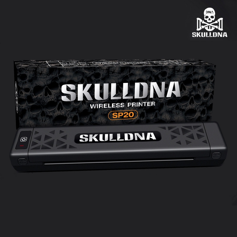 Thermocopieur tatouage SKULLDNA Bluetooth Noir à Batterie Thermocopieur tatouage SKULLDNA Bluetooth Noir à Batterie