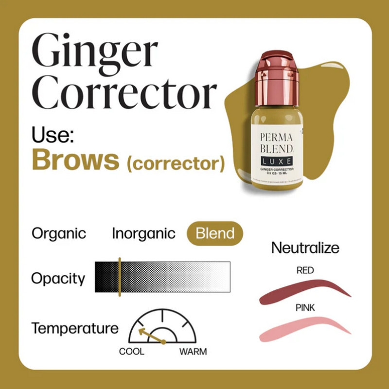 Encre PERMA BLEND LUXE Ginger Corrector 15ml Encre PERMA BLEND LUXE Ginger Corrector 15ml