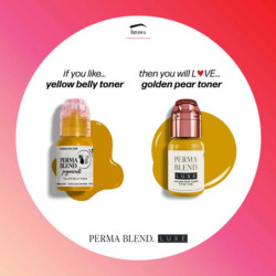 Nuancier comparatif Golden Pear Toner 15ml