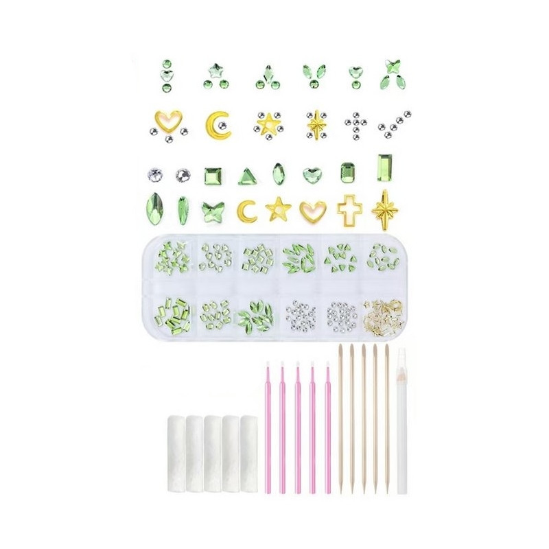 Kit Strass Dentaire - Green / Gold Kit Strass Dentaire - Green / Gold