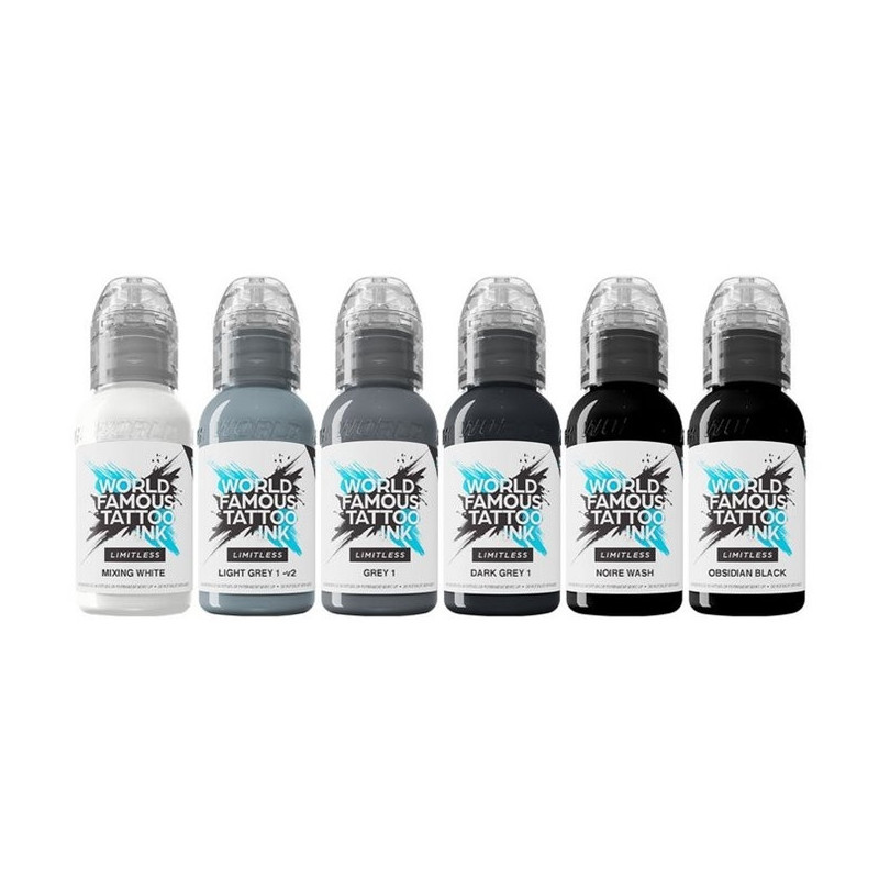 Kit encres WORLD FAMOUS Limitless - Thomas Carli Jarlier Noire Ink Set V2 30ml Kit encres WORLD FAMOUS Limitless - Thomas Carli Jarlier Noire Ink Set V2 30ml