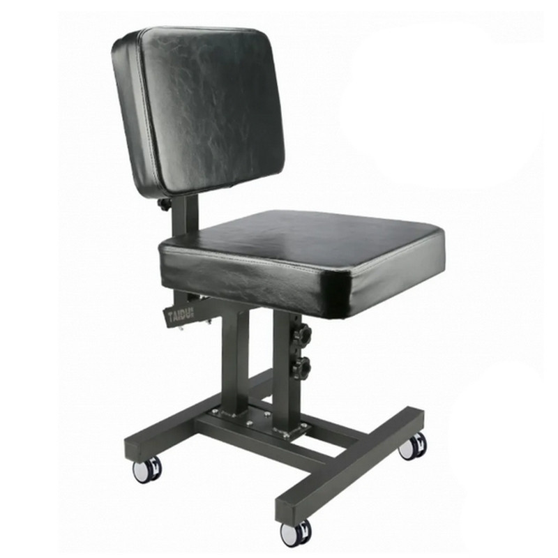 Chaise ergonomique pour tatouage avec roulettes et Repose-bras ajustable Chaise ergonomique pour tatouage avec roulettes et Repose-bras ajustable
