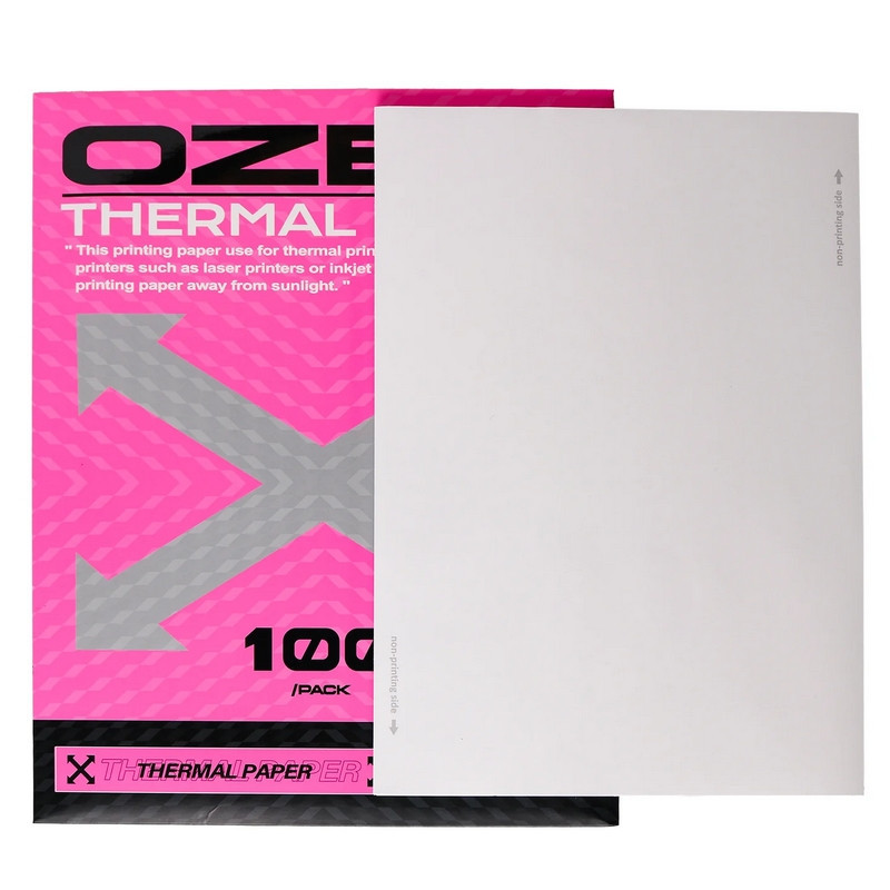 Feuilles de transfert Thermique OZER - par 100 Feuilles de transfert Thermique OZER - par 100