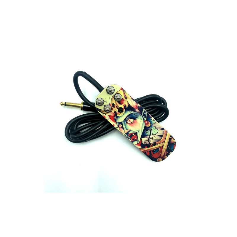 Pédale Ultra Fine Premium Diablo Skull pour le tatouage
