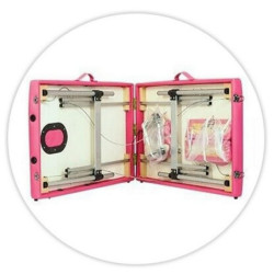 Table tatouage pliante rose Table tatouage pliante rose