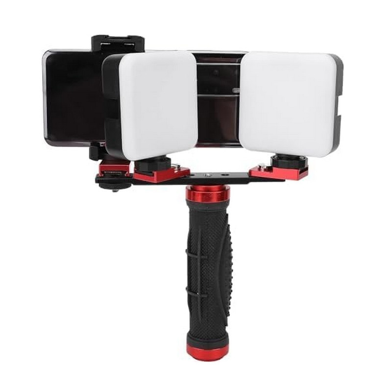 Mini Éclairage LED Double Portable avec Support Smartphone Mini Éclairage LED Double Portable avec Support Smartphone