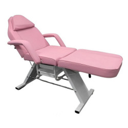 Fauteuil de Tatouage Professionnel Rose avec Dossier Inclinable
