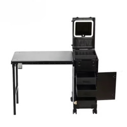 Desserte professionnelle pliante avec table intégrée