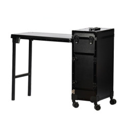 Desserte professionnelle pliante avec table intégrée Desserte professionnelle pliante avec table intégrée
