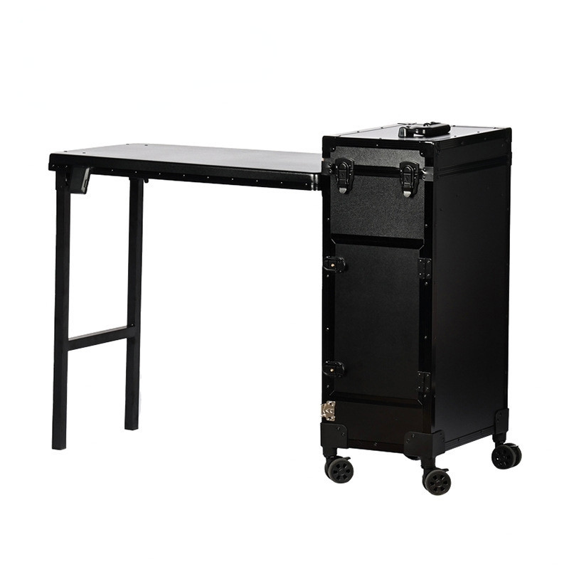 Desserte professionnelle pliante avec table intégrée Desserte professionnelle pliante avec table intégrée