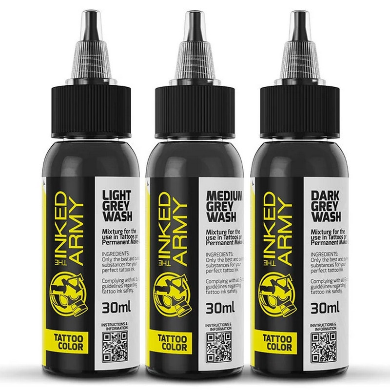 Grey Wash Set THE INKED ARMY - 3 x 30 ml Grey Wash Set THE INKED ARMY - 3 x 30 ml