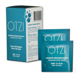 Lingettes désinfectantes pour bijoux piercing OTZI PIERCING par 50