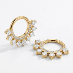 Piercing Anneau Clicker PVD Gold Moolt