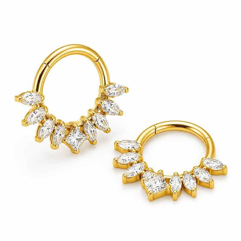 Piercing Anneau Clicker PVD Gold Astera Piercing Anneau Clicker PVD Gold Astera