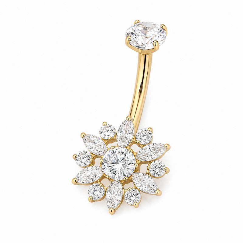 Bijou Nombril Titane PVD Gold Bloma Bijou Nombril Titane PVD Gold Bloma