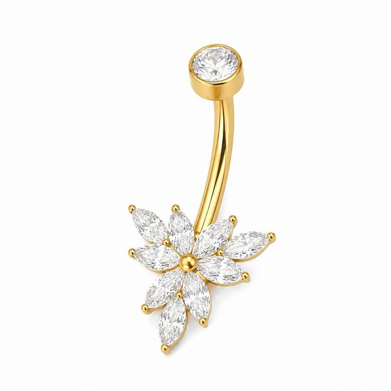 Bijou Nombril Titane PVD Gold Filiko V2