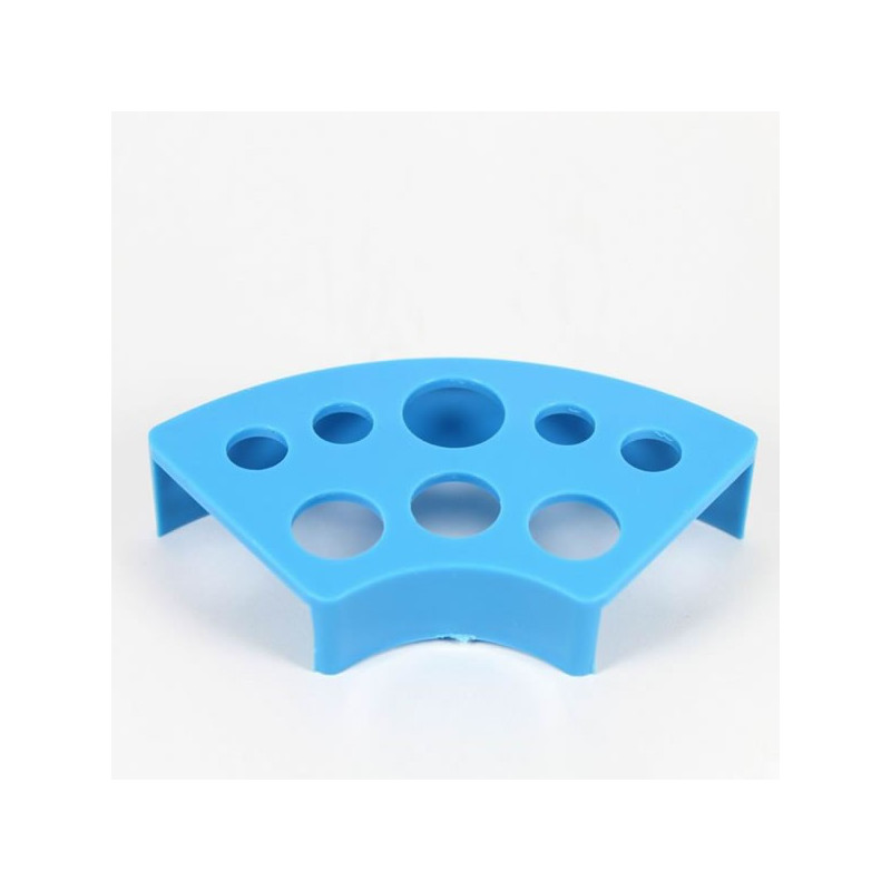 pose cup en plastique bleu pour encre tatouage