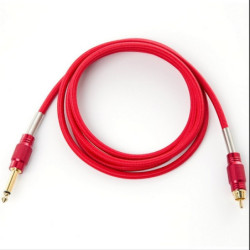 clip cord RCA premium 1.80 rouge pour machine à tatouer