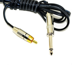 clip cord RCA standard 1.80m noir pour machine rotative clip cord RCA standard 1.80m noir pour machine rotative