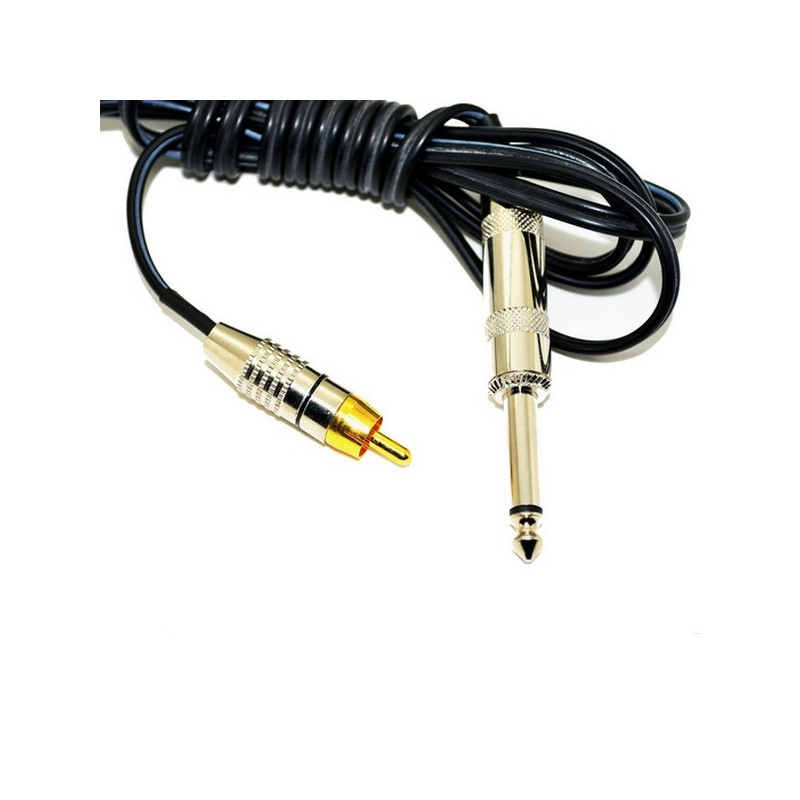 clip cord RCA standard 1.80m noir pour machine rotative clip cord RCA standard 1.80m noir pour machine rotative