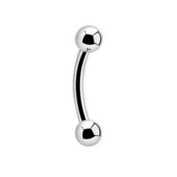 Bijou stérile piercing BARBELLS courbé
