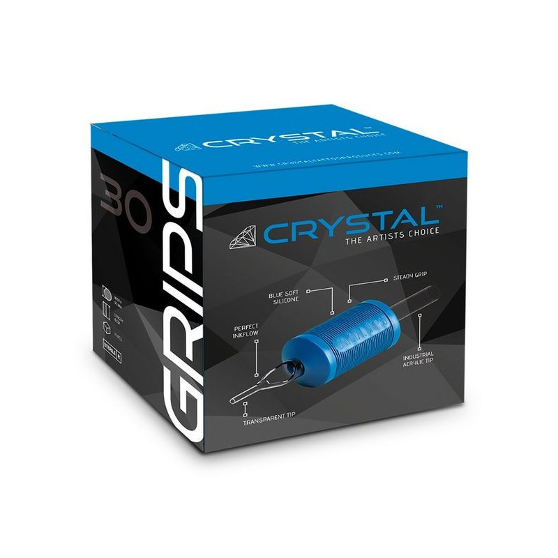 Tubes complets jetables CRYSTAL 30mm - Par 20