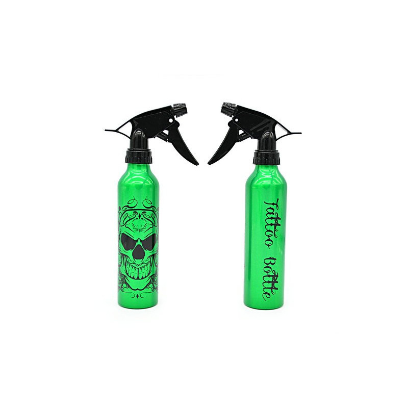 Bouteille à Spray 250ml vert tete de mort Bouteille à Spray 250ml vert tete de mort