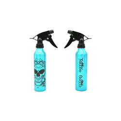 Bouteille à Spray 250ml bleu à motif tete de mort