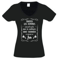 T-shirt DEVILISH Femme Mois de naissance Juin T-shirt DEVILISH Femme Mois de naissance Juin