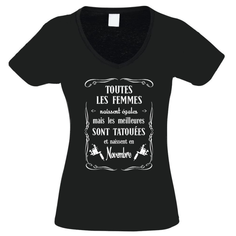 T-shirt DEVILISH Femme Mois de naissance Novembre T-shirt DEVILISH Femme Mois de naissance Novembre