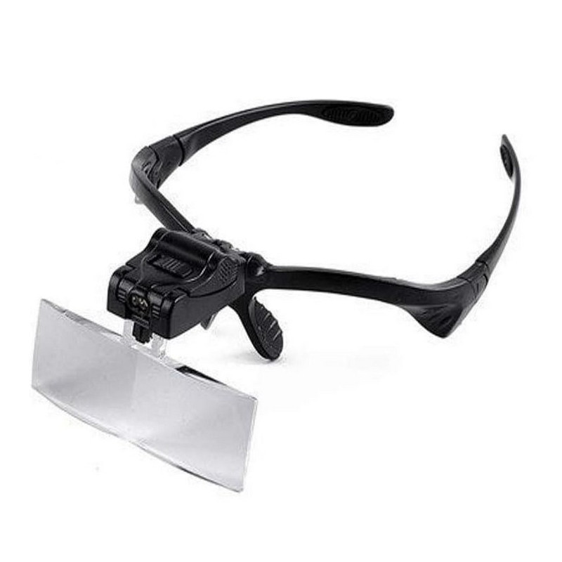 Lunette loupe avec LED - Noir Lunette loupe avec LED - Noir