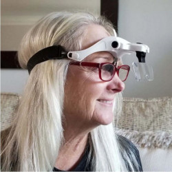 Lunette loupe avec LED