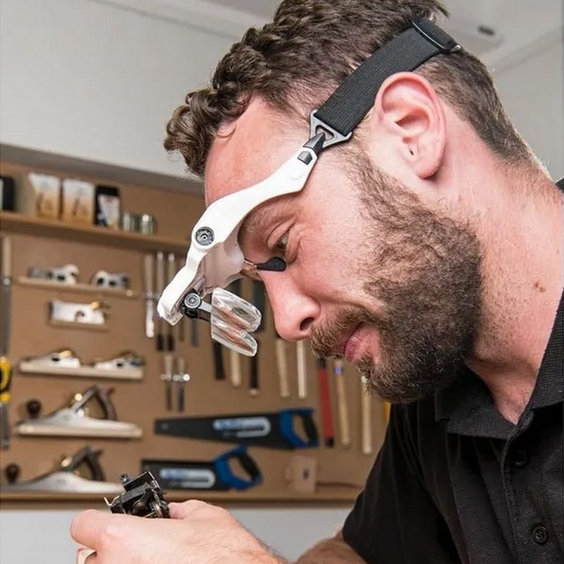 Lunette loupe avec LED pour le travail de précision Lunette loupe avec LED pour le travail de précision