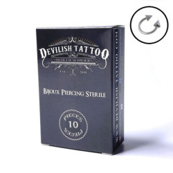 Piercing stérile BARBELLS circulaire Titane G23 Devilish Tattoo