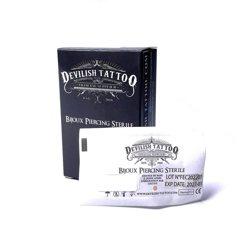 Piercing stérile BANANE Nombril Titane G23 Devilish Tattoo Piercing stérile BANANE Nombril Titane G23 Devilish Tattoo