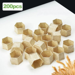 Pack de 200 godets à encres anti dérapants biodégradables (Taille au choix)