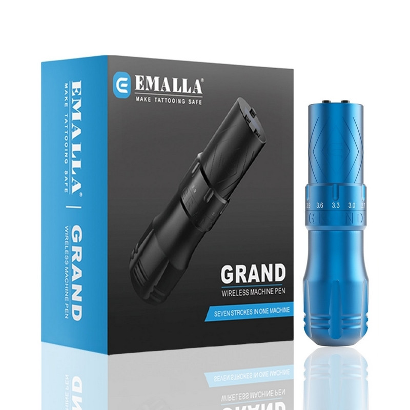 Machine EMALLA GRAND Tattoo Pen - Bleu Machine EMALLA GRAND Tattoo Pen - Bleu