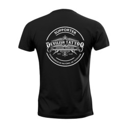 Arrière T-shirt Supporter Devilish Tattoo Homme - Taille S à XXL