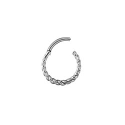 Bijoux piercing Anneau Segment Clip Torsadé ouvert Bijoux piercing Anneau Segment Clip Torsadé ouvert