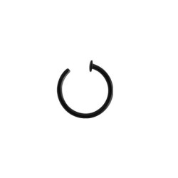 Bijoux piercing Anneau ouvert Acier PVD noir