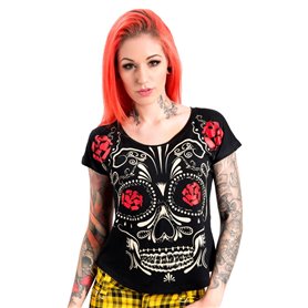 T-shirt JAWBREAKER Femme - Sugar Skull Roses