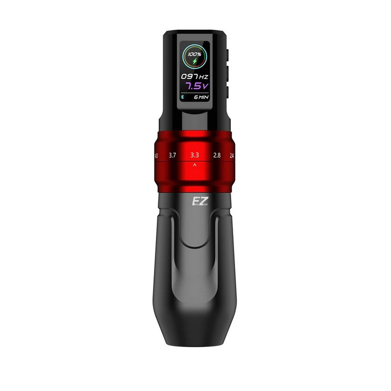 Tattoo Pen Machine - EZ P3 PRO - course réglable Rouge Tattoo Pen Machine - EZ P3 PRO - course réglable Rouge