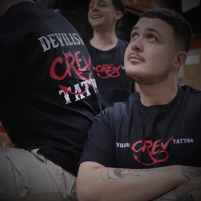 T-Shirt Devilish Tattoo CREW - Taille S à XXL T-Shirt Devilish Tattoo CREW - Taille S à XXL