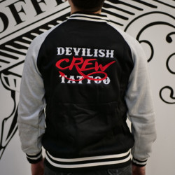 Veste Baseball brodé Devilish Tattoo CREW Veste Baseball brodé Devilish Tattoo CREW