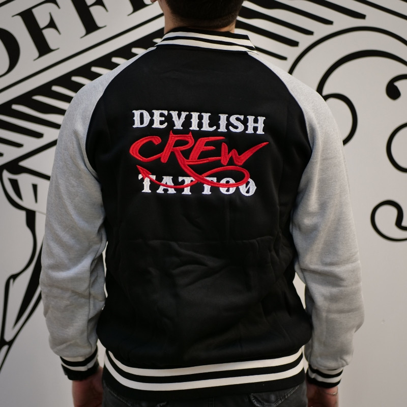 Veste Baseball brodé Devilish Tattoo CREW Veste Baseball brodé Devilish Tattoo CREW