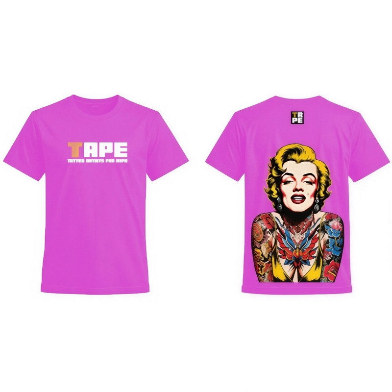 T-Shirt Rose Marilyn & Logo TAPE (Tattoo Artists Pro Expo) T-Shirt Rose Marilyn & Logo TAPE (Tattoo Artists Pro Expo)