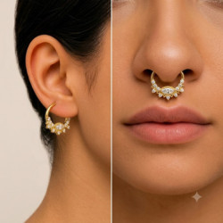 Piercing Anneau Clicker PVD Gold Mirrar 2 Piercing Anneau Clicker PVD Gold Mirrar 2