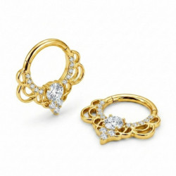 Piercing Anneau Clicker PVD Gold Indi