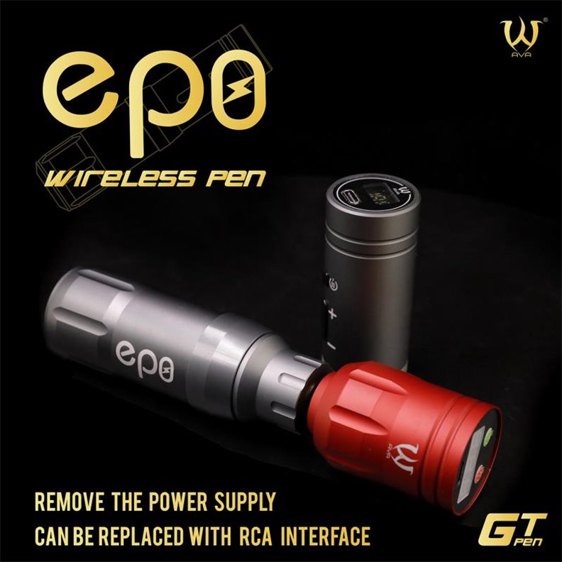 AVA GT ワイヤレス ペン EP8 タトゥー マシン DHM TATTOO SUPPLY / 【AVA】 GT Wireless Pen EP8 Tattoo