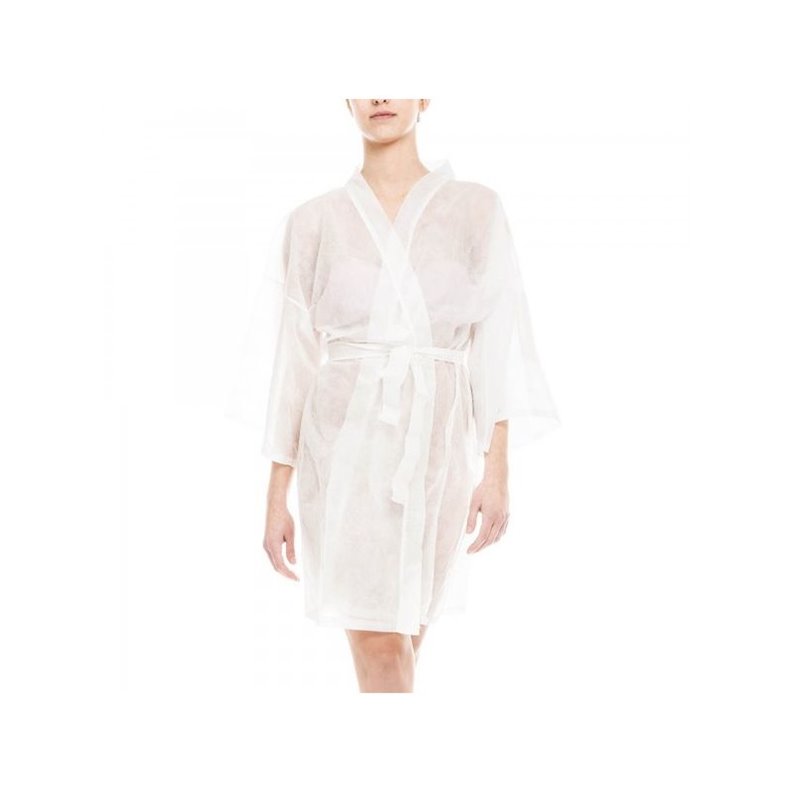 Kimonos blanc jetables - 10 unités Xanitalia